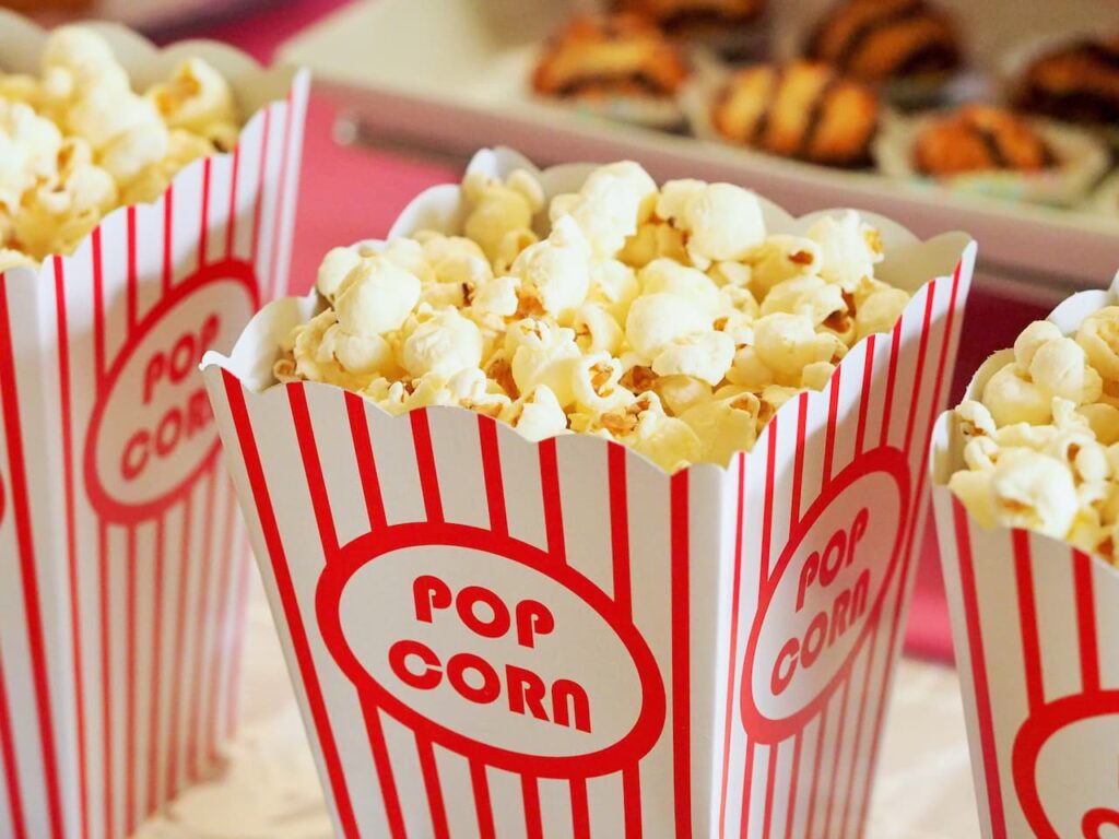 Popcorn in container