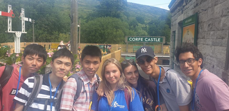 Discovery Summer students at Corfe Castle