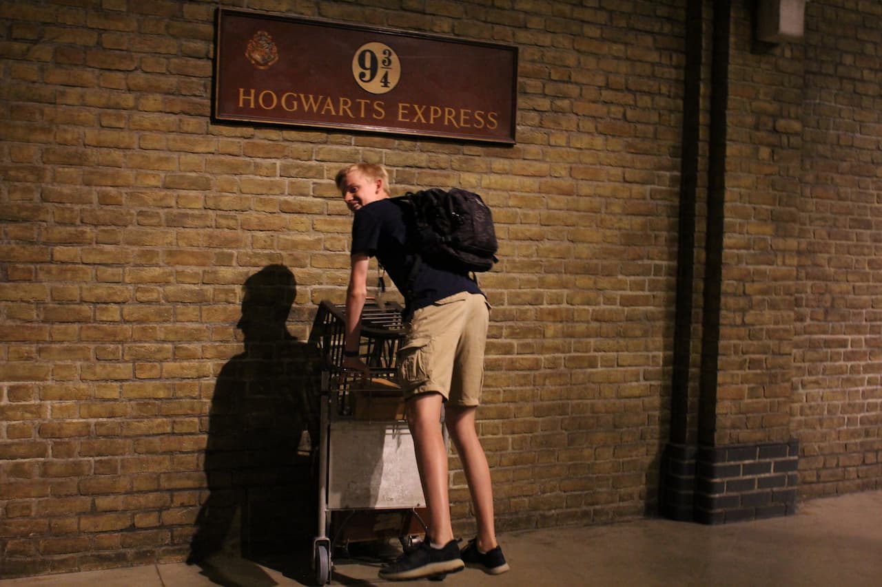 Harry Potter Platform 9¾ a King's Cross station